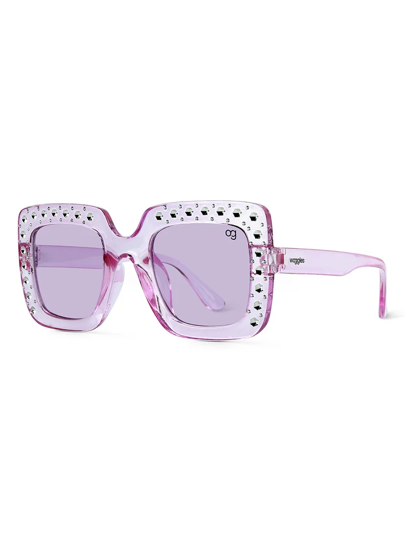 ووجلز Stylish Purple Kids Square Sunglases