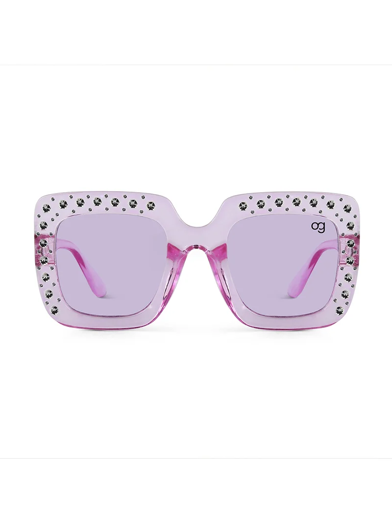 ووجلز Stylish Purple Kids Square Sunglases