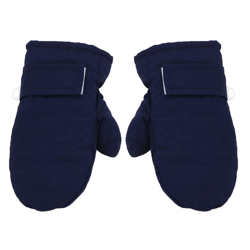 Khaki Winter Gloves For Baby Boys And Girls With Warm Fleece Lining 16x9cm - Image 3