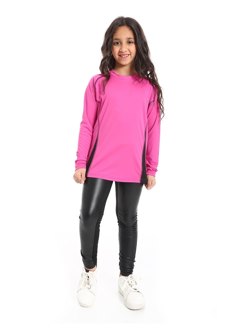 Caesar Girls' sports T-shirt with sleeves and a handle  - Image 1