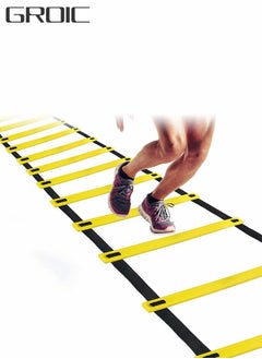 GROIC 13 Rung 7M Length Agility Ladder Speed Ladder Training Ladder for Training,Speed,Balance,Fitness Feet Training Carry Bag Agility Training Equipment  - Image 1