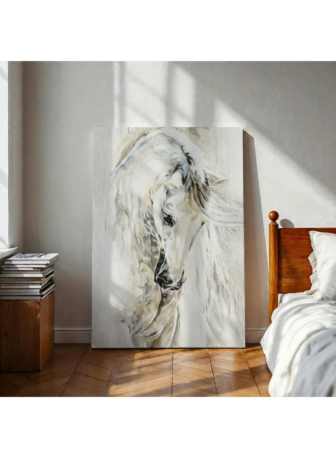 لوحاتي لوحة جدارية كانفس خيل مودرن - Image 4