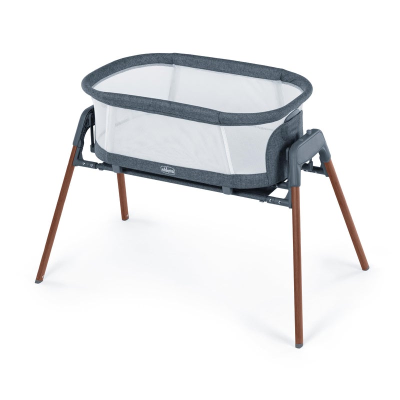 Chicco LullaGlide 3-in-1 Stationary, Gliding, and Portable Baby Bassinet, Waterproof Mattress and Fitted Sheet, Travel Bassinet for Baby Includes Carry Bag | Luna/Grey - Image 1