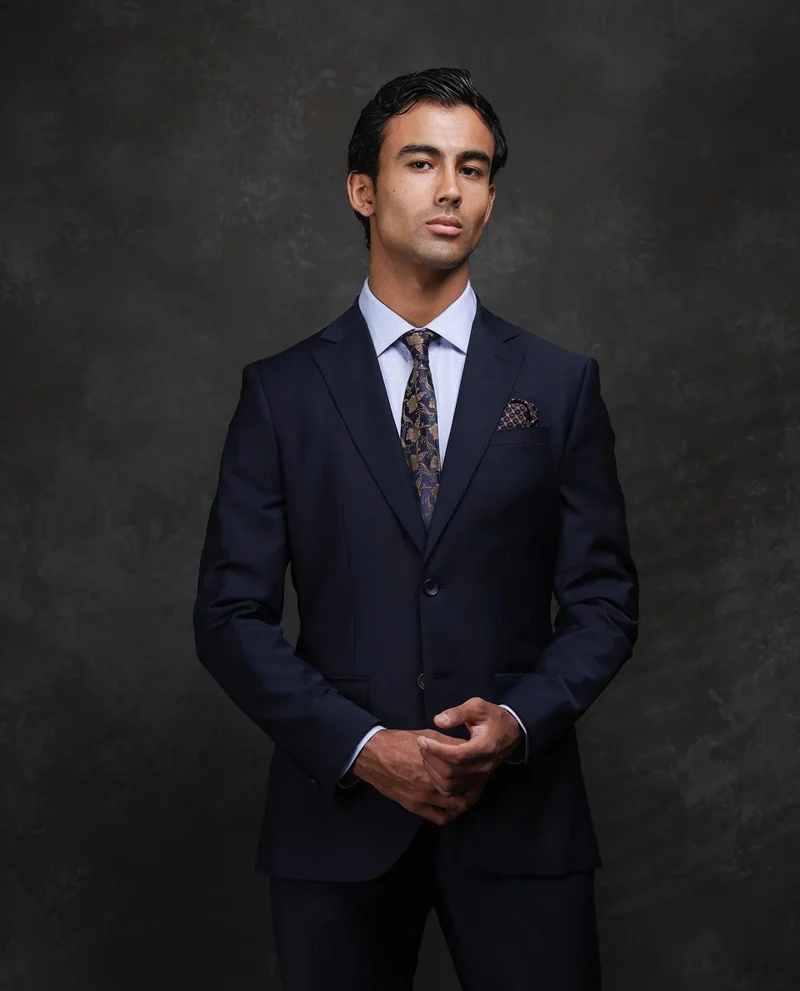 رير رابِت Men's Suit - Wool Blend