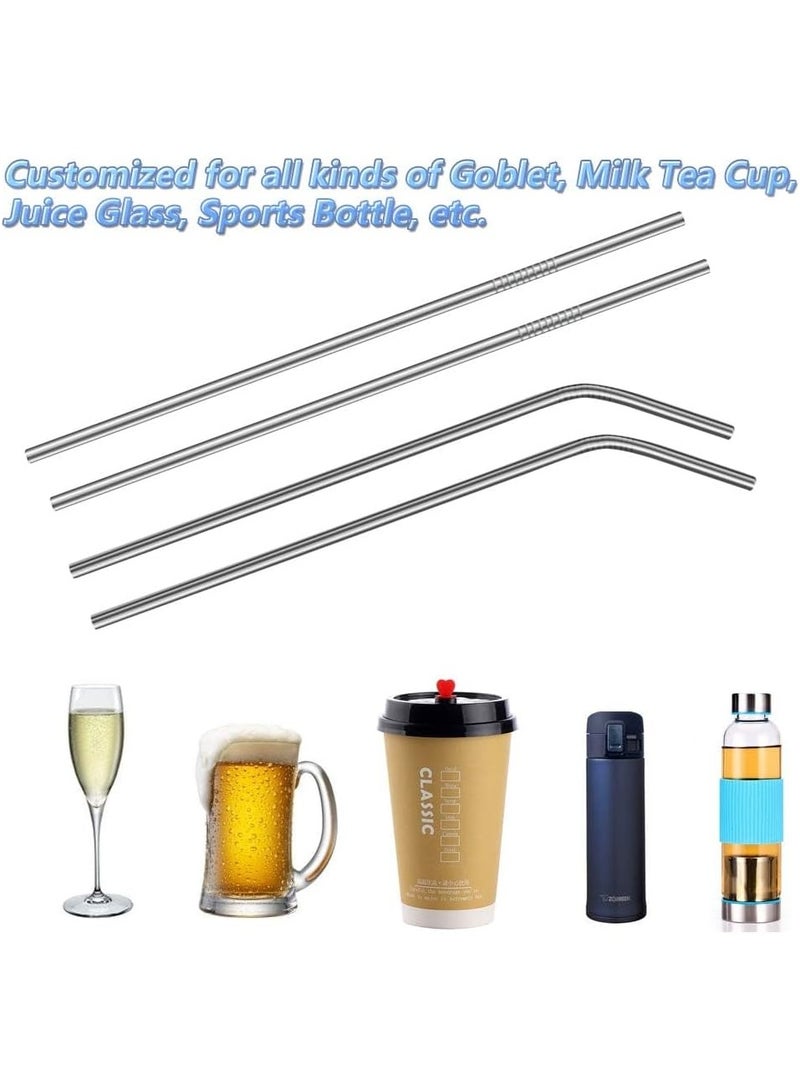 Stainless Steel Shalimo 4 pcs,  Straw, ,  drinking tube , Plus 1 Brush for Cleaning - Image 5