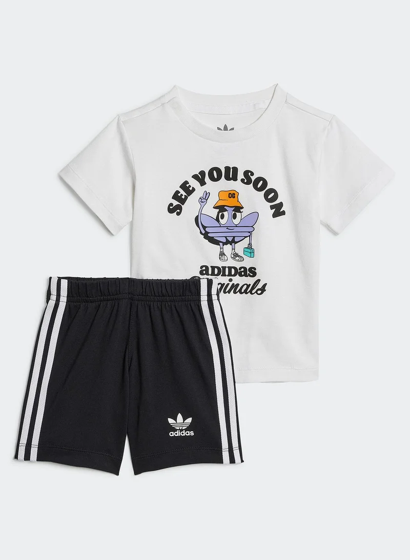 adidas Originals Infant Trefoil Casual T-Shirt Set