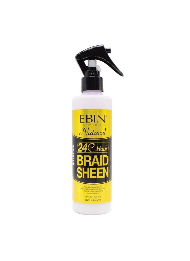 EBIN NEW YORK Bin New York 24 Hour Braid Sheen Spray ; Soothes Braid Tightness And Soreness. Softens Adds Extra Shine Moisturizes & Conditions 8.5 Oz / 250Ml  - Image 1