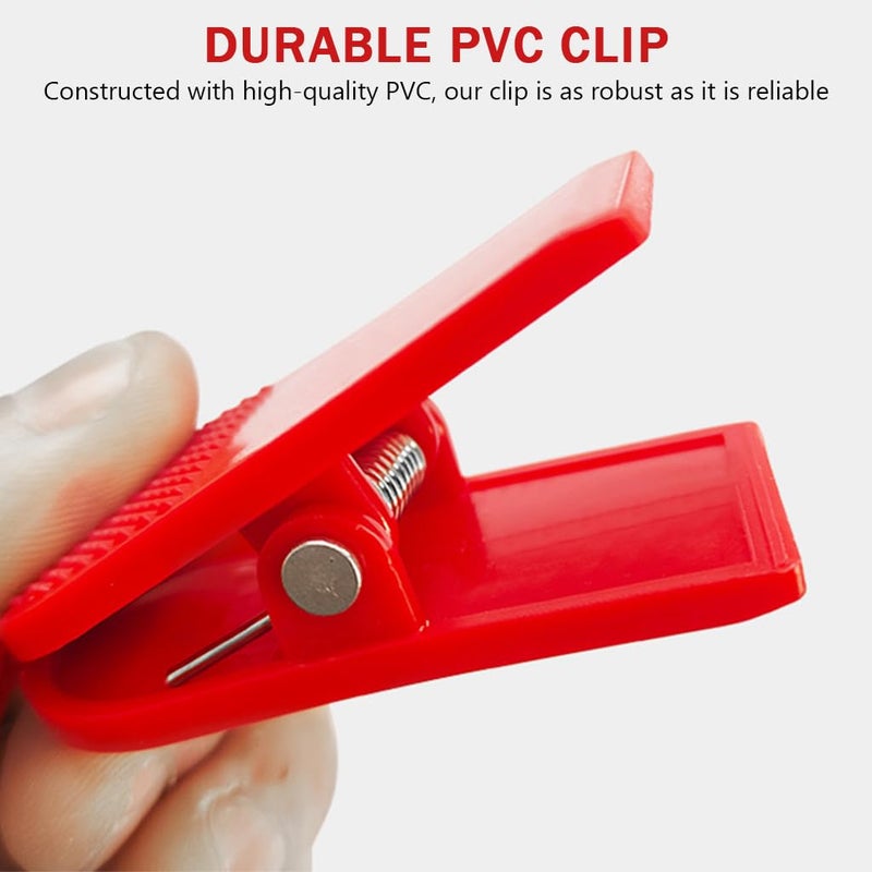 Proberos مفتاح أمان المغناطيس لجهاز المشي، قطر 2.5 سم، مفتاح أمان بديل عالمي لجهاز المشي، ملحق أمان زر التوقف الطارئ المتين، سهل الاستخدام، أحمر، عبوة واحدة - Image 3