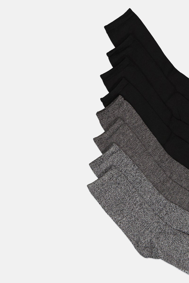 STEVE MADDEN Women 4 Pairs Brand Logo Ankle Cut Socks, Multicolor - Image 3