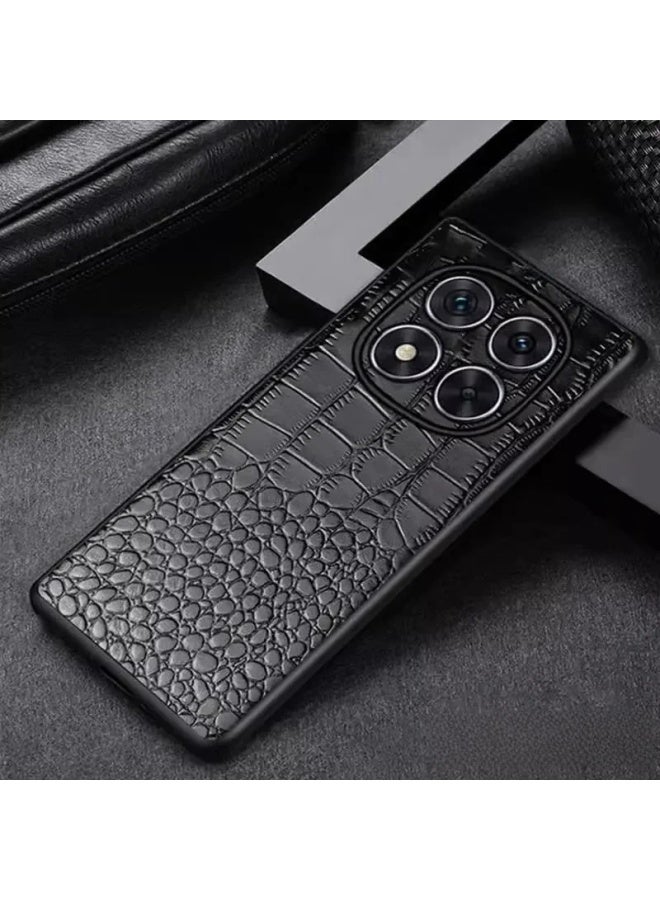 مناسبة للأرز الأحمر Note14Pro جراب هاتف نمط تمساح Note14 طبقة علوية حقيقية من جلد البقر للرجال دخول فاخر عالي الجودة: [طبقة رأس حقيقية من جلد البقر نمط تمساح أسود عدسة حافة الجلد]]-نموذج قابل للتطبيق: عدسة أرز أحمر Note14 دقيقة بفتحة دقيقة