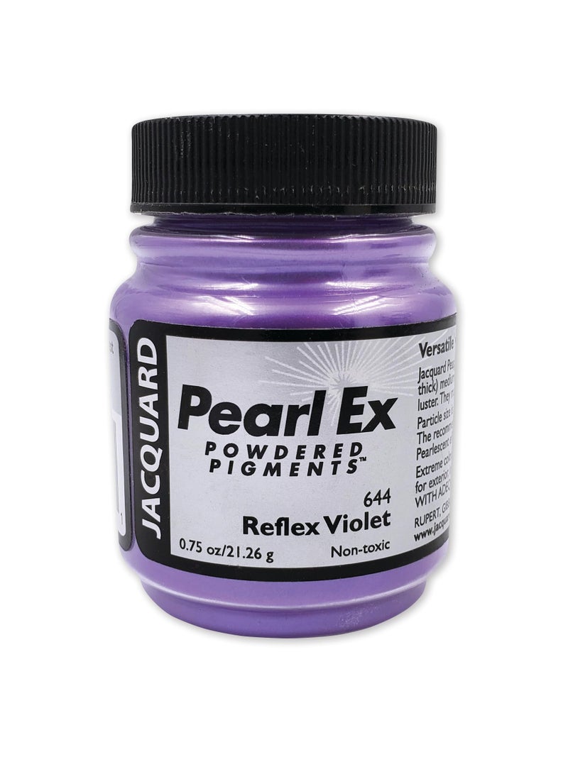 Jacquard Pearl Ex Pigment Powder 0.75 oz Reflex Violet - Loose Mica Powder for Epoxy Resin, Watercolors, Calligraphy Ink & Clay - Epoxy Pigment Powder - Epoxy Resin Color - Image 1