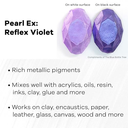 Jacquard Pearl Ex Pigment Powder 0.75 oz Reflex Violet - Loose Mica Powder for Epoxy Resin, Watercolors, Calligraphy Ink & Clay - Epoxy Pigment Powder - Epoxy Resin Color - Image 2