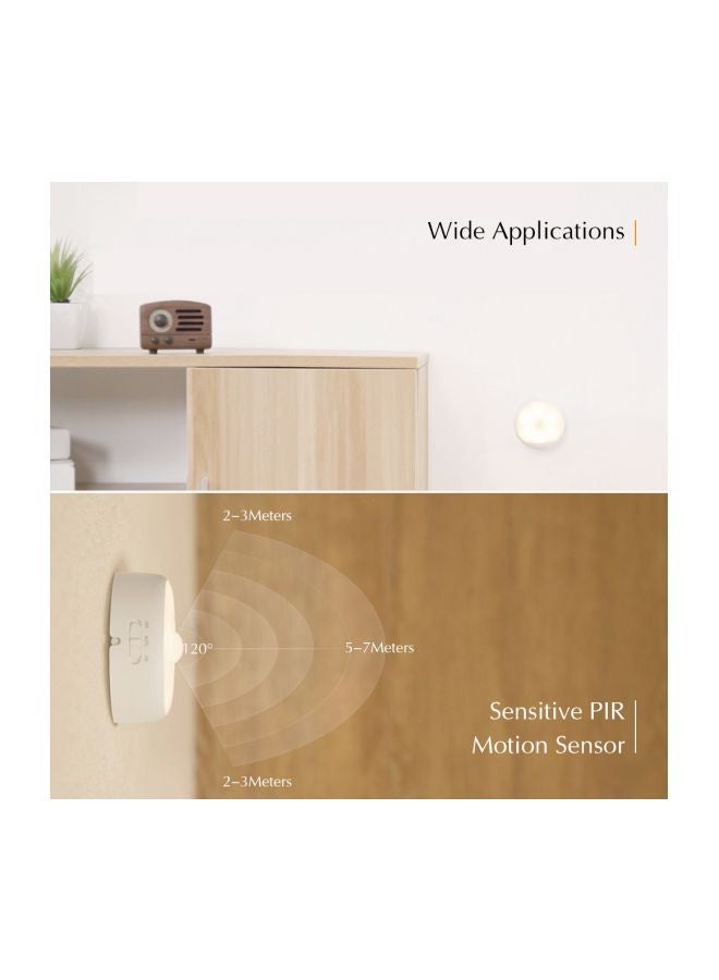 NIBEMINENT LED Night Lamp With Motion Sensor White 7.70x5.50x7.50cm - Image 5