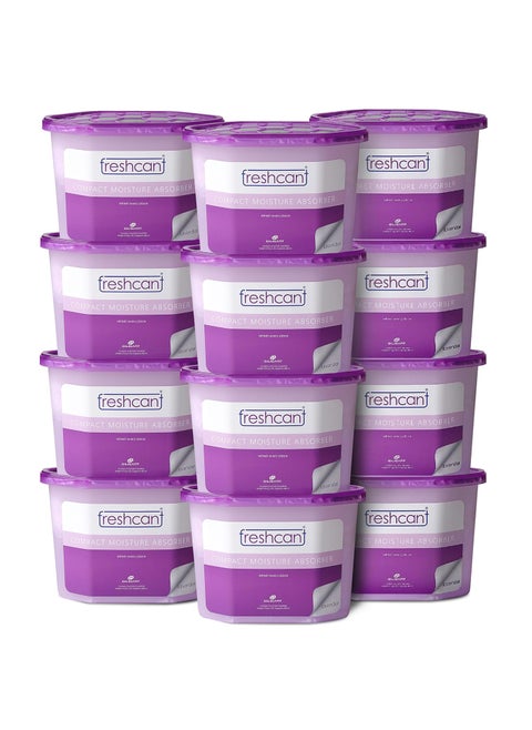 CILICAnT Freshcant Moisture Absorber GelDehumidifierMoisture Absorber For 2 Bhk 3 Bhk RoomsProtect Against Moisture Mold Fungus OdorRefresh Every PlaceLavender Pack Of 12