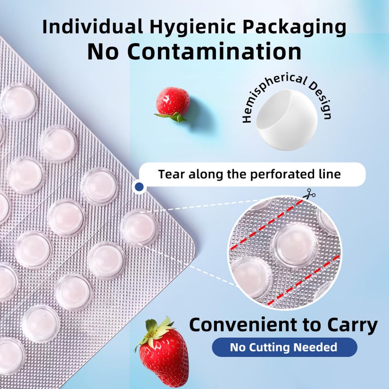 RAZOKO Orthodontic Wax for Braces Wax Dots 120 Individual Hygienic Packaging Dental Wax - Image 2