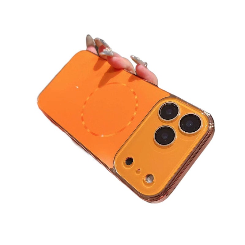 غطاء MagSafe | حماية من السقوط | مغناطيس قوي | Star Orange PC | مقاوم للصدمات لـ iPhone 16 / 16 Plus / 16 Pro / 16 Pro Max - Image 1