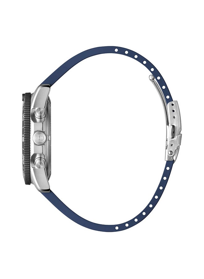 لومينكس ساعة يد رجالية كرونوغراف دائرية بسوار مطاطي . -  مم - Image 4