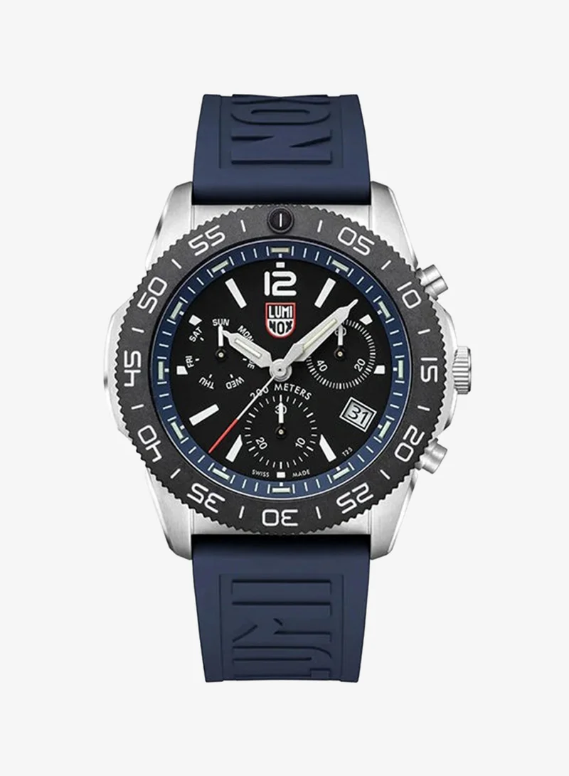 Luminox Men's Chronograph Round Shape Rubber Wrist Watch XS.3143 - 44 Mm