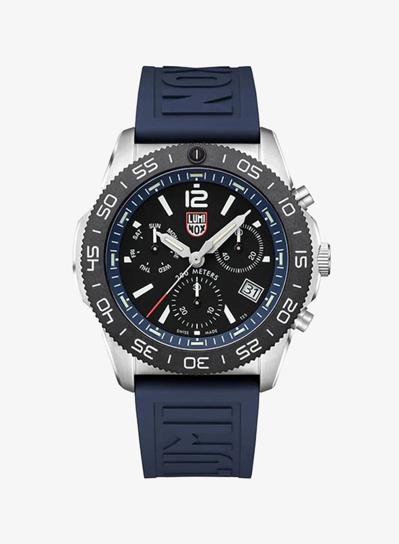 Luminox Men's Chronograph Round Shape Rubber Wrist Watch XS.3143 - 44 Mm - Image 1