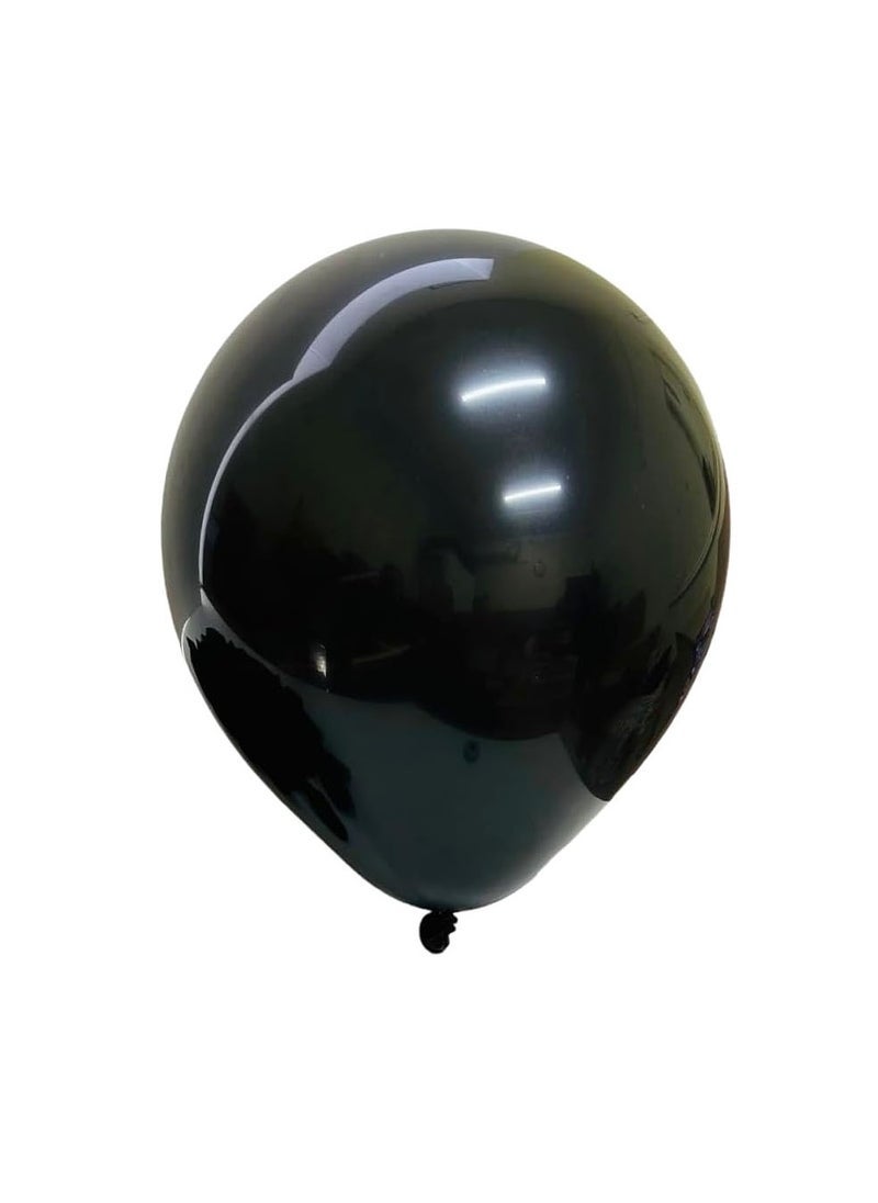 بارتي فن بالون معدني 12 بوصة لون أسود 40 قطعة - Image 1