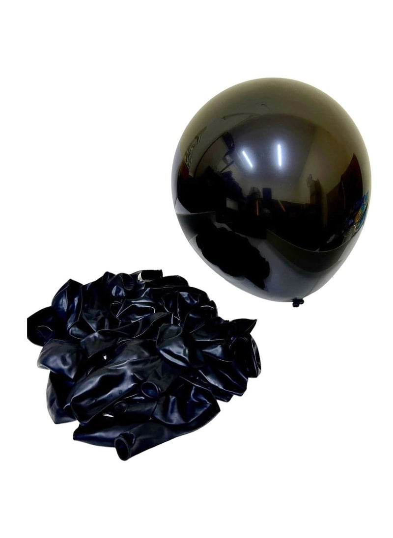 بارتي فن بالون معدني 12 بوصة لون أسود 40 قطعة - Image 3