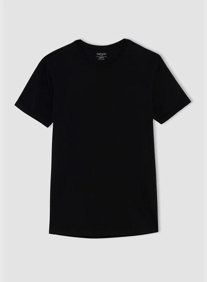 DeFacto Oversize Fit Basic Neck Cotton T-Shirts