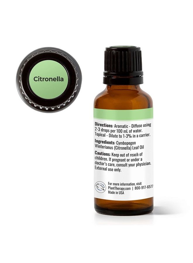 Plant Therapy Citronella Essential Oil 30 mL (1 oz) 100% Pure, Undiluted, Therapeutic Grade - Image 4