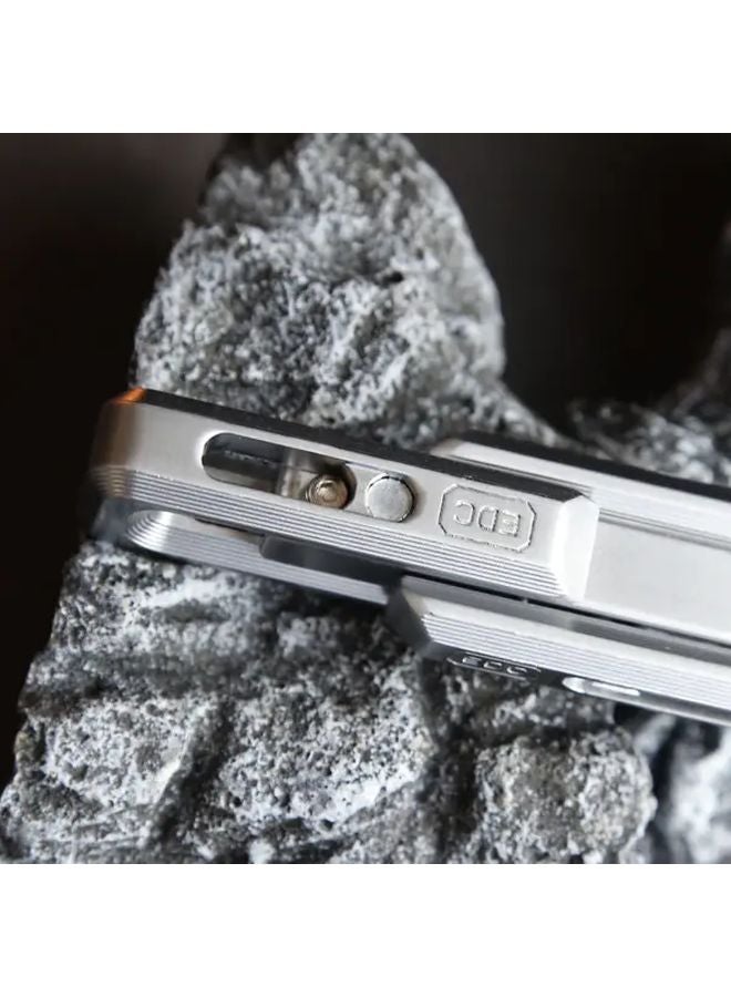 Silvery Fidget Slider Haptic Toy For Adults Focus Aid Compact Portable Durable - Image 3