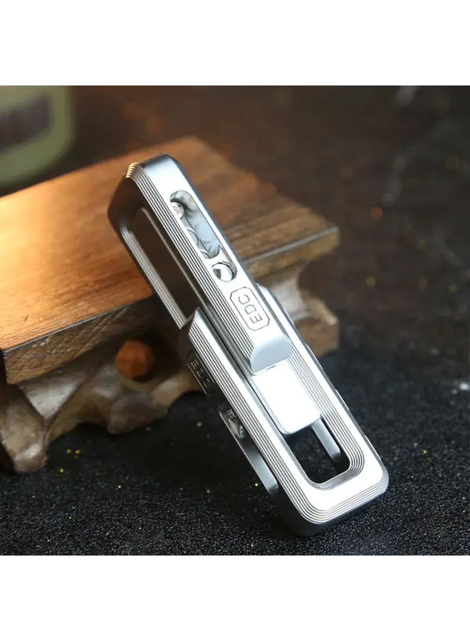 Silvery Fidget Slider Haptic Toy For Adults Focus Aid Compact Portable Durable - Image 1