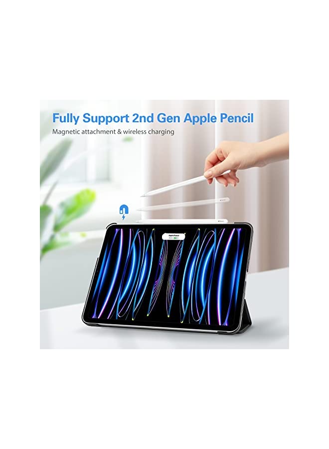 Procases ProCase iPad Pro 11 Case 2021 2020 2018, Slim Hard Shell Protective Stand Cover for iPad Pro 11 2nd Gen 2020 & 1st Gen 2018 -Black - Image 2