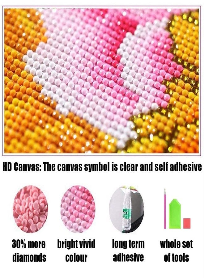 HASTHIP® 5D Diamond Painting Kit, 40 * 50cm Full Drill Diamond Painting Rhinestone Embroidery Pictures for Adults Kids Relaxation and Home Wall Decor (Multi-Color 4) - Image 4