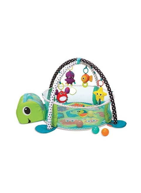 Grow-With-Me  Activity Gym/Playmat  & Ball Pit For Baby Suitable From 0 Months - Multicolour