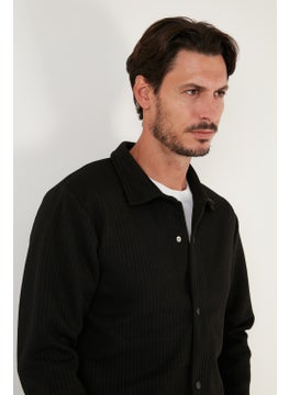 Buratti Ribbed Snap Fastener Relaxed Fit Shirt Men's Shirt 5905510  - Image 5