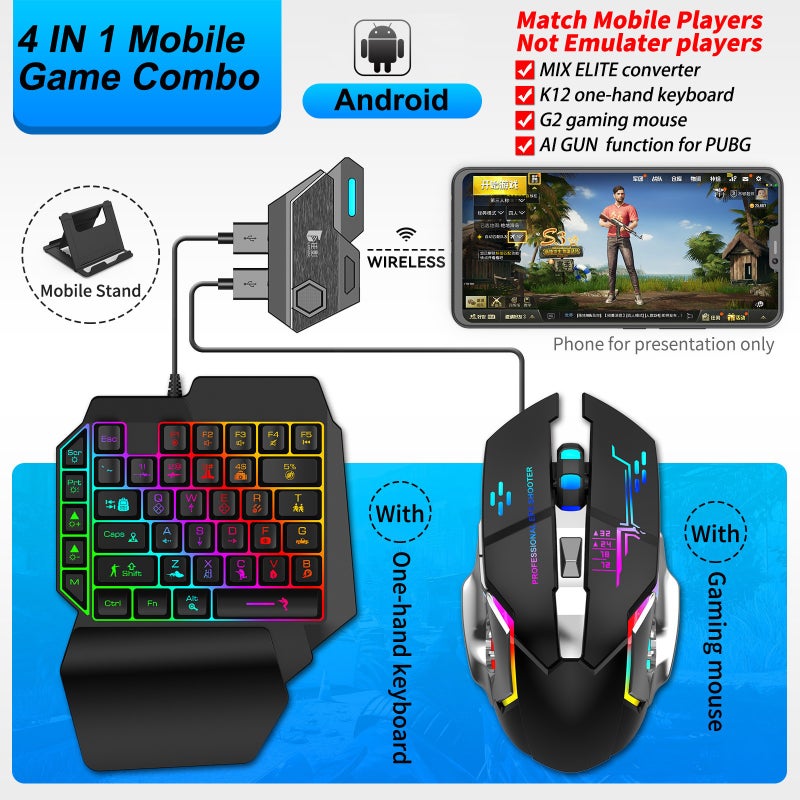 Jiaying Mix SE Elite Mobile Game Throne Automatic Smart Recoil Control for Android CF Peace Elite