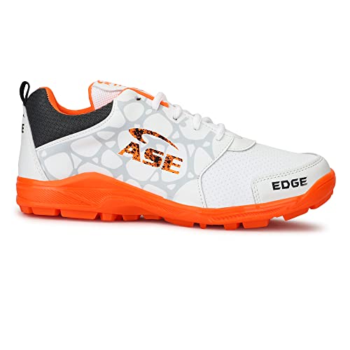 ASE Limited Edge Edition Elite Performance PVC Spike Cricket Shoes for Men (Orange)_07 - Image 5