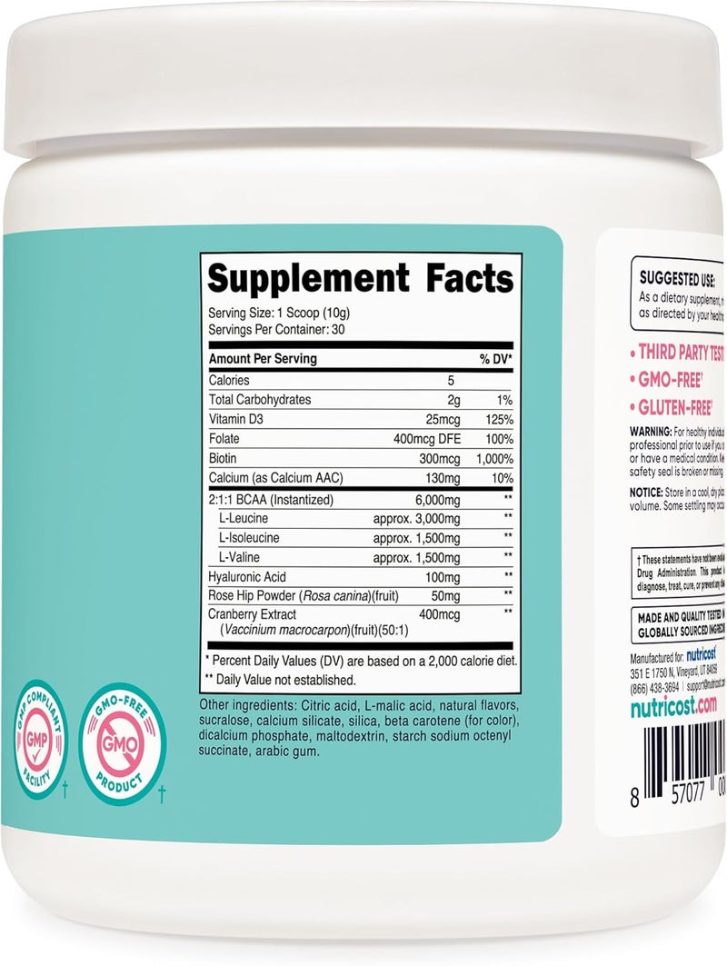 Nutricost BCAA for Women Peach Mango 30 Servings  Formulated Specifically for Women  NonGMO and GlutenFree - Image 5