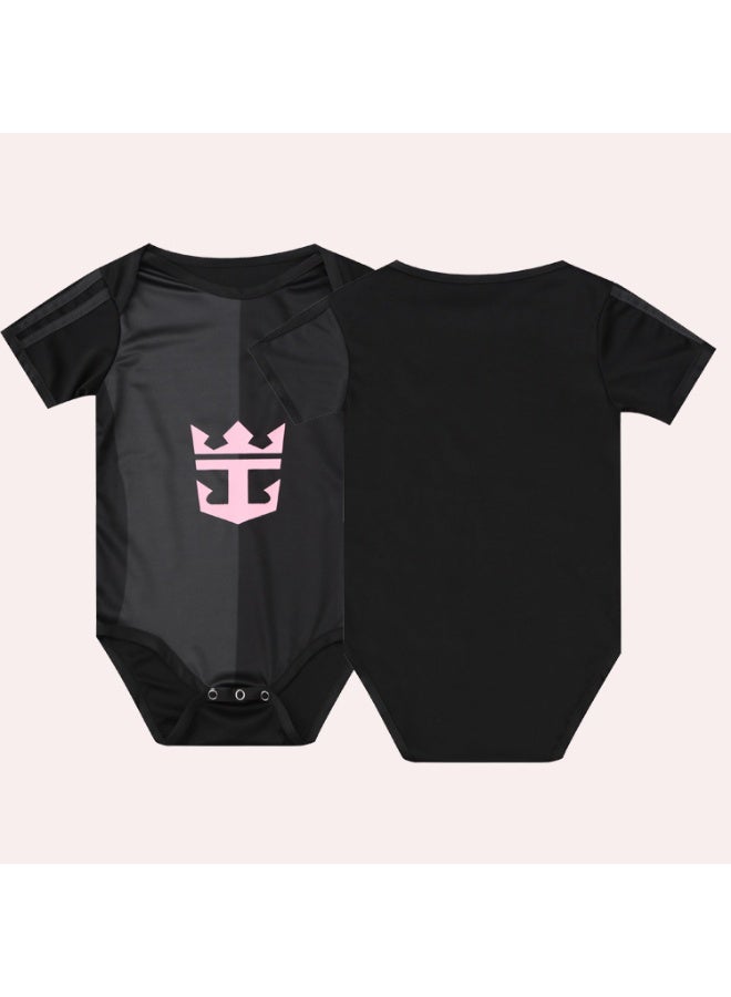 2025-2026 baby football uniform Miami away baby romper baby one-piece suit suitable for 6-18 months baby - Image 1
