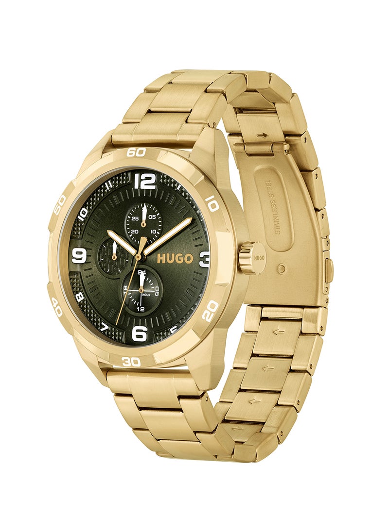 HUGO BOSS - Men's Analog Round Shape Stainless Steel Wrist Watch 1530277 - 46 Mm - Image 1