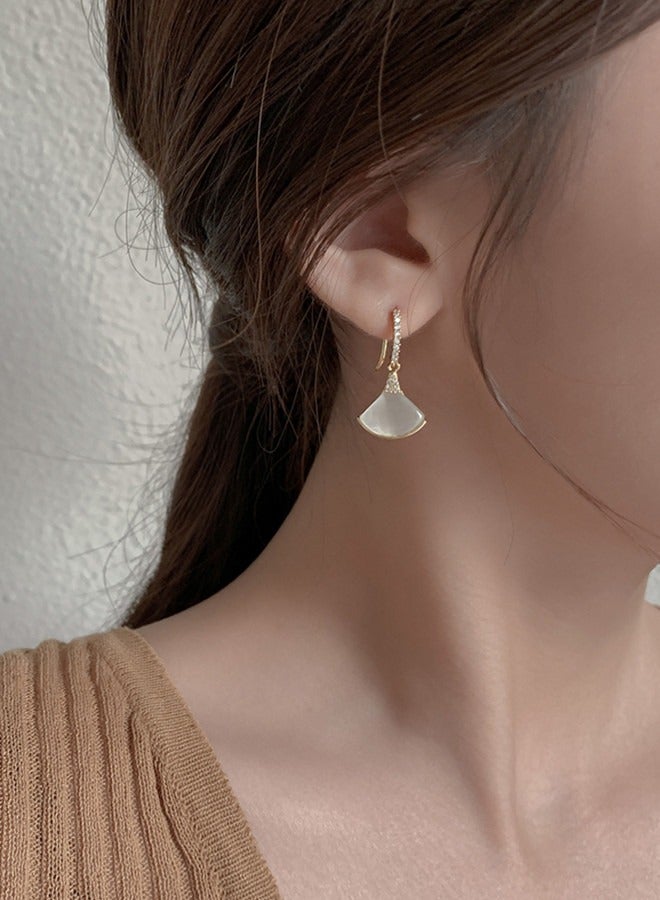 السيدات الأزياء الكلاسيكية مكعب زركونيا سبائك النحاس والفضة  أقراط - Image 2