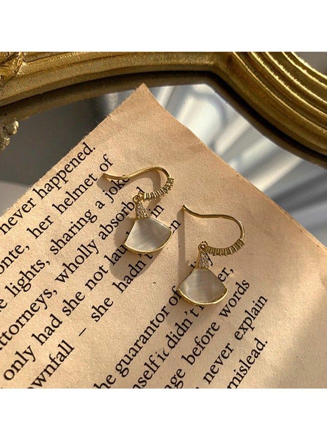 السيدات الأزياء الكلاسيكية مكعب زركونيا سبائك النحاس والفضة  أقراط - Image 5