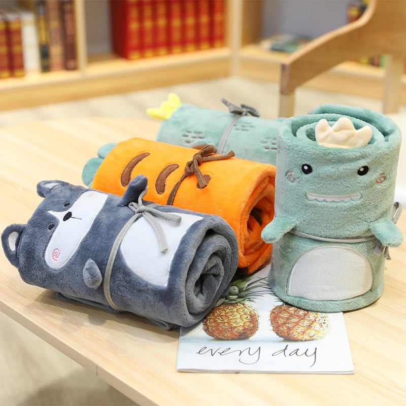 Coral Blanket Kids Blankets Cartoon Coral Fleece Blanket Household Blanket (Carrot) - Image 4