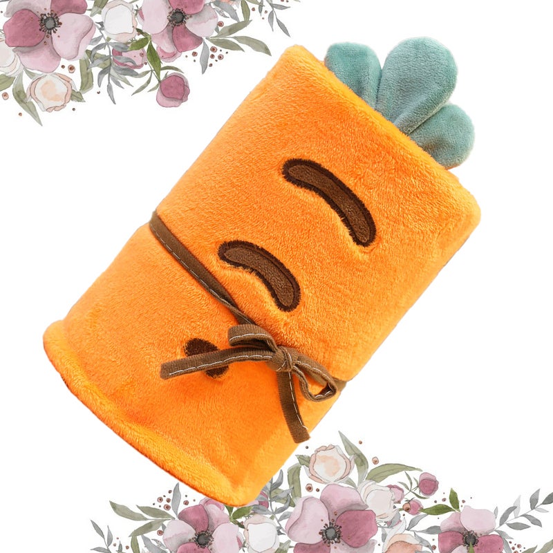 Coral Blanket Kids Blankets Cartoon Coral Fleece Blanket Household Blanket (Carrot) - Image 5