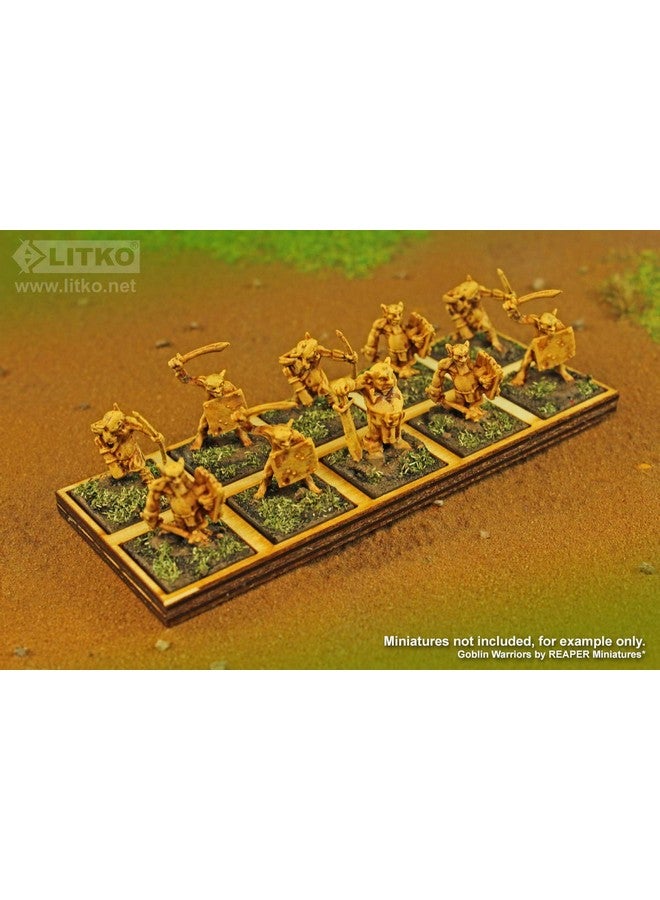 LITKO Formation Trays | Compatible with Oathmark | Infantry | Rank & File | Skirmish (20mm Square Bases, 5x2) - Image 2