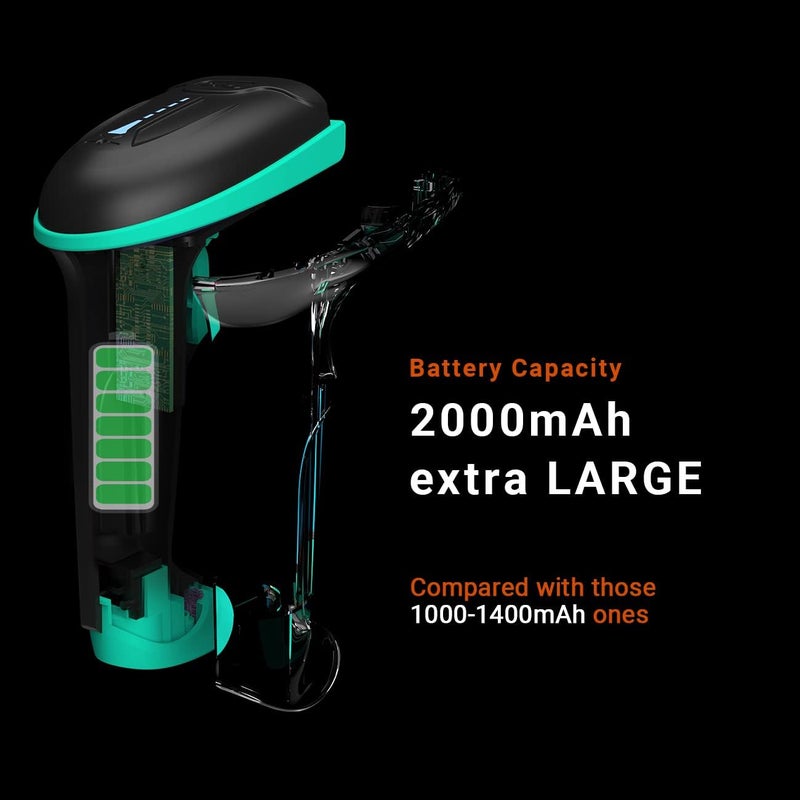 Tera Barcode Scanner Wireless Versatile 2-in-1 (2.4Ghz Wireless+USB 2.0 Wired) with Battery Level Indicator 328 Feet Transmission Distance Rechargeable 1D Laser Bar Code Reader USB Handheld (Blue) - Image 3