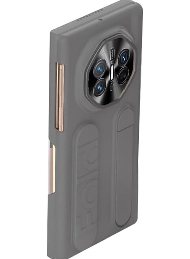 Compatible with Huawei Mate XT Ultimate Design 5G Case, featuring an adjustable stand and wrist strap, with a matte PC shock-resistant protective cover and Mate XT hinge protection case.