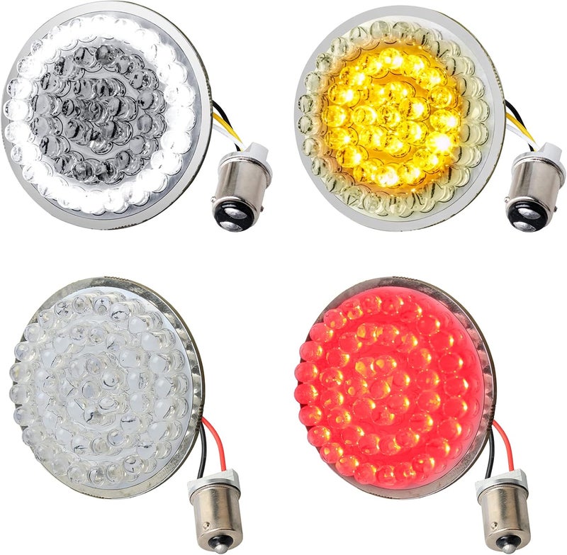 NTHREEAUTO 2-Inch LED Turn Signal Kit for Motorcycles - Image 1