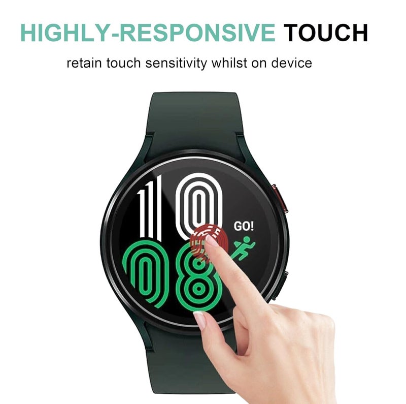 Wisely حزمة من 3 قطع | واقي شاشة مضاد للصدمات لجهاز Boat Lunar Discovery (1.39 بوصة) مضاد للصدمات، مضاد للخدش، وضوح عالي، تغطية كاملة - Image 4