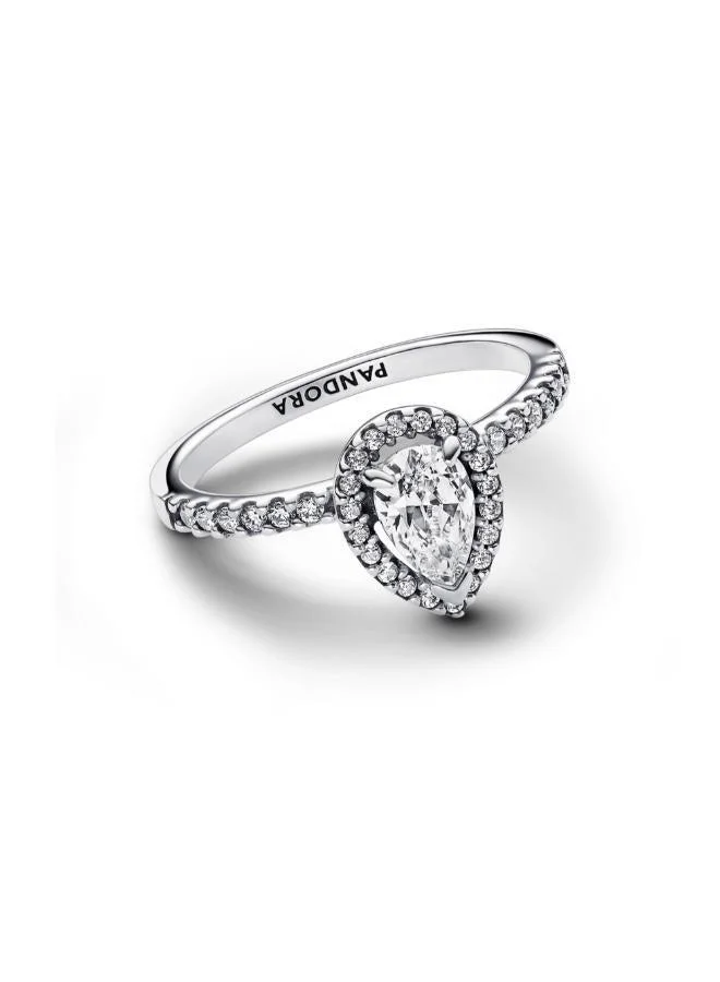 PANDORA Sparkling Pear Halo Ring