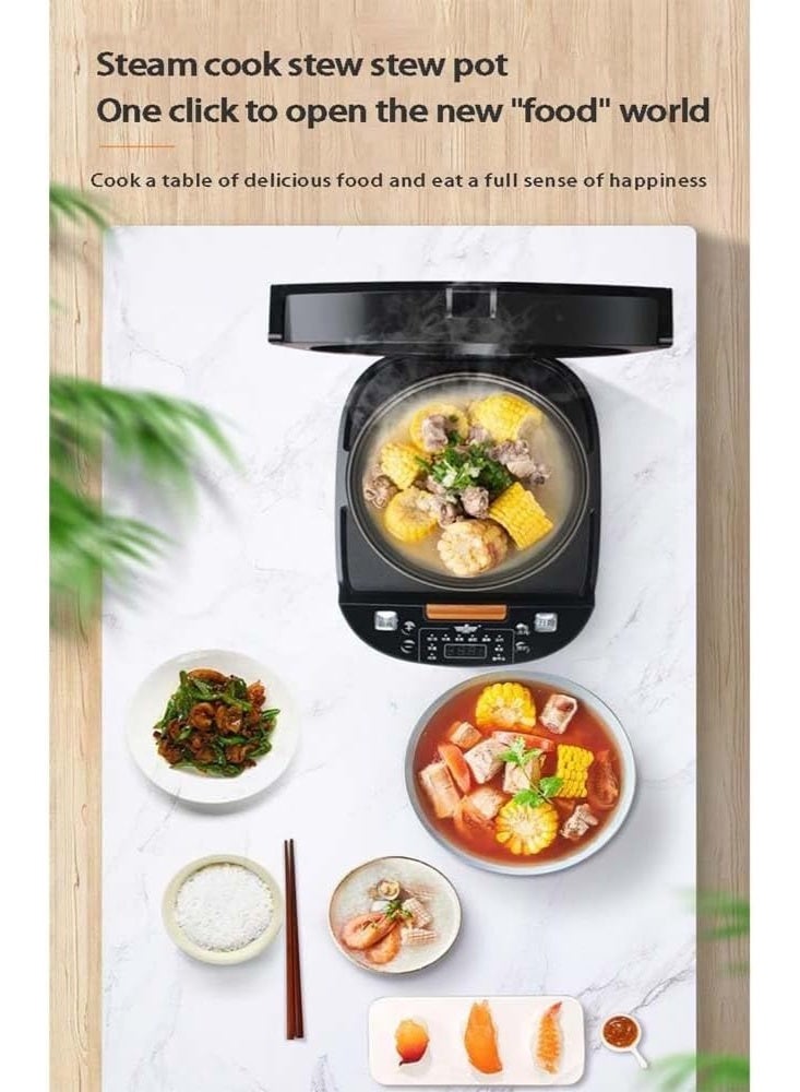 TIGER “5L Multifunctional Rice Cooker and Electric Pressure Cooker with 1.8L Smart Steamer, Slow Cooker, and Hot Pot, Featuring Non-Stick Inner Pot and 16 Versatile Cooking Functions – Portable All-in-One Kitchen Appliance for Easy, Fast, and Healthy Daily Meals at Home.” - Image 5