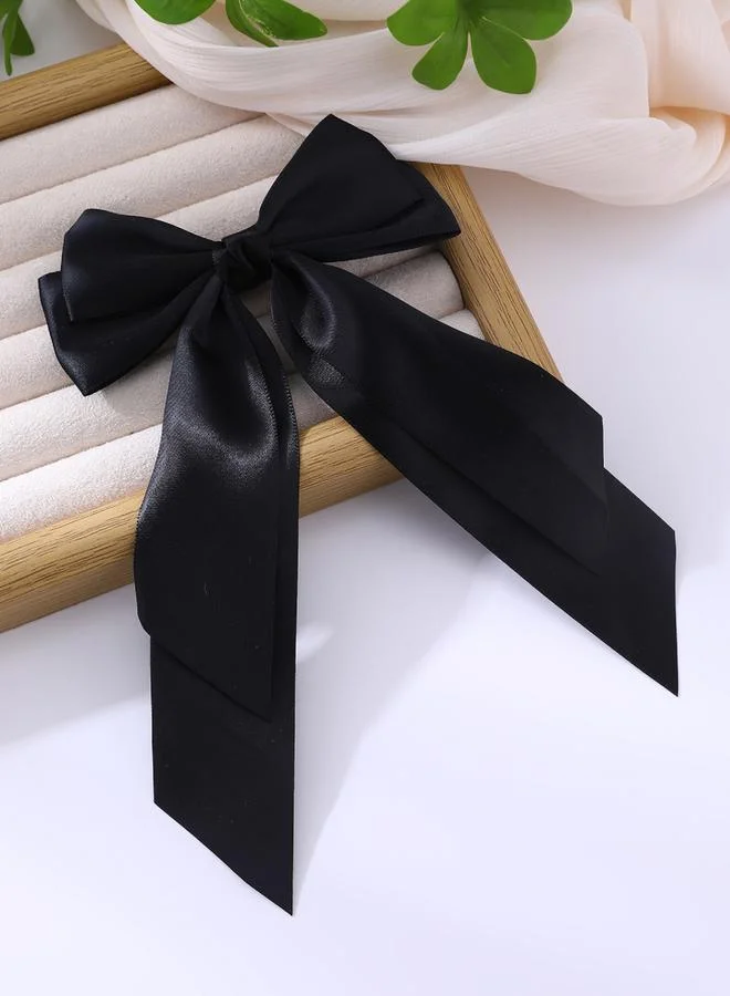 تايك تو مشبك شعر سادة بنمط فيونكة